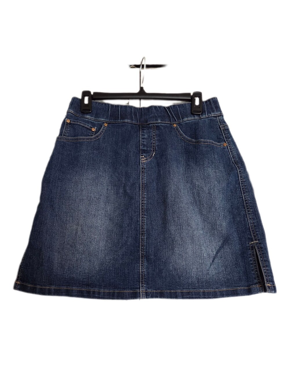 Jag Jeans Denim Mini Skirt Elastic Band Waist Western Rocker Size 8 P